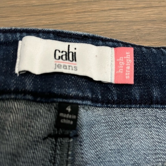 Cabi #3750 Tuxedo High Straight Jeans, Size 4. Like new! - Picture 4 of 8